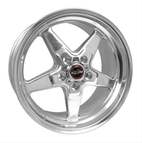 Race Star 92 Drag Polished Wheels 17x10.5 Wheel, Star, Aluminum, 5x4.75bs 7.40bc