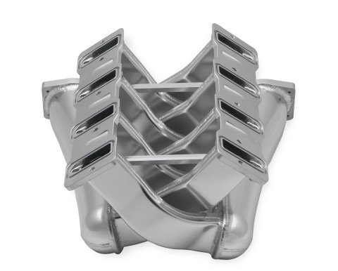 Holley Sniper Fabricated Dual Plenum Intake Manifolds 820201 Manifolds, EFI, Plenum, Cathedral Port, 92mm Throttle Body, 1,600-6,800 RPM, Aluminum, Silver, Chevy, LS, 4.8-6.0L, Each