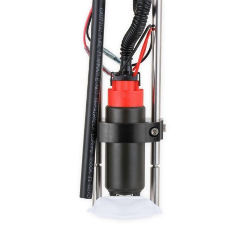 Holley Sniper Fuel Cell EFI Pump Modules 19-370 Pumps, Sniper, In-tank, Cell, EFI, 12V, 90 gph, 80 psi, -6AN Male Thread Ends, Return Style, 6-bolt Fill, E85 Compatible, with Bracket, Each