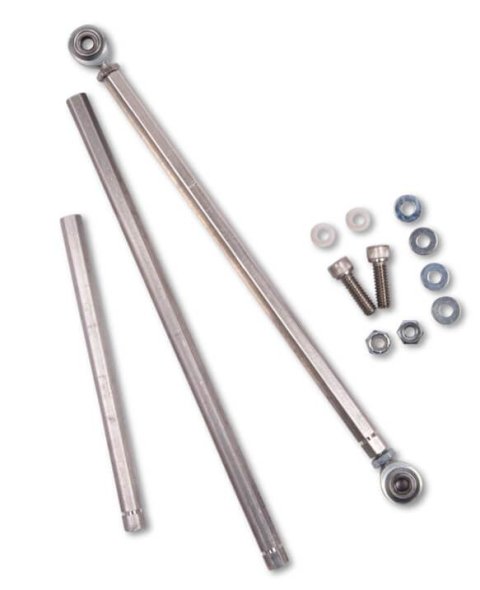 Holley Sniper EFI Dual-Quad Linkage Kits 20-43 Throttle Linkages, EFI, Dual Quad, Thread Pitch 10-32, Left and Right Hand, Steel, 4150 Style, Adjustable Rods, 5 in., 7.25 in., 8 in., Kit