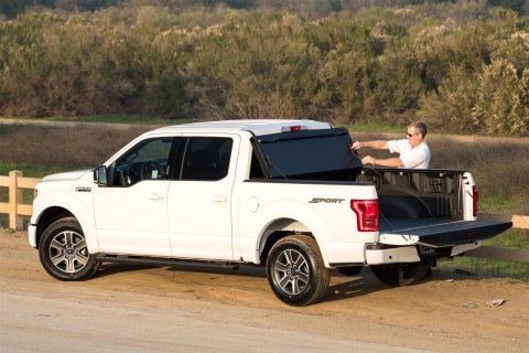 BakFlip G2 Tonneau Covers by BAK for 2015-2020 F-150 - 26327 Cover, G2, Folding, Aluminum, Black, Ford, 6.5 ft. Truck Bed Length, Each