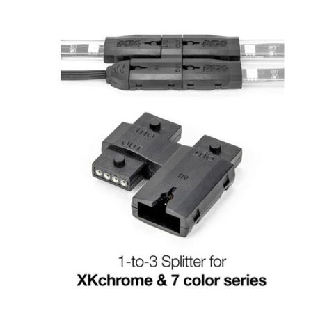 XK Glow Splitter Blocks XK-4P-SPLIT 1-to-3 4pin for XKchrome & 7 Color Series