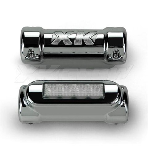 XK Glow Highway Bar Switchback Driving Lights XK034014-W Auxiliary Lights, Lights, Driving/Turn Signal Style, LED, White/Amber, Rectangular, Clear Lens, Chrome Housing, Pair