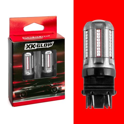 XK Glow Light Bulbs XK3157-R 2pc Red 3157 Auto Bulb