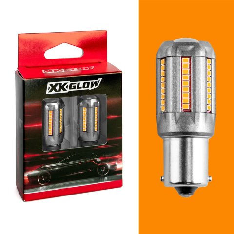 XK Glow Light Bulbs XK1156-A 2pc Amber 1156 Auto Bulb