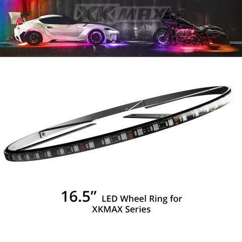 XK Glow LED Accent Lights MX-WHEEL-A XKmax RGBW Wheel Ring Light Kit