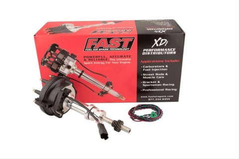 FAST XDi Sportsman Distributors 1000-1612 Distributor, Sportsman, Billet, Hall Effect Trigger, Locked Advance, Large Cap, Ford, 351W, Each