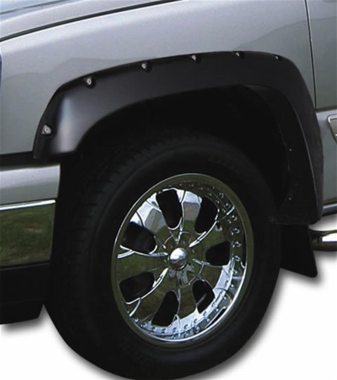 Stampede Ruff Riderz Fender Flares 8439-5 Flares, Riderz, Front and Rear, Thermoplastic, Black Textured, Ford, Super Duty, Set of 4