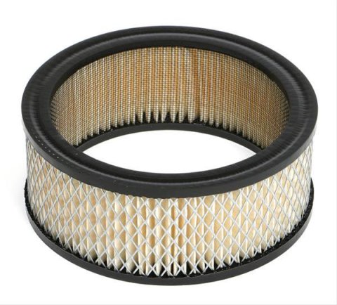 Trans-Dapt Performance High-Flow Replacement Air Filter Elements 2116 Element, High Flow, Replacement, Round, Paper, White, 6.266 in. Diameter, 2.5 in. Height, Each