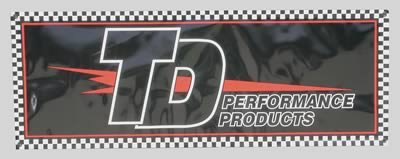 Trans-Dapt Performance Banners 10597 Banner, TD Logo, Red, Black, White, 22 in. x 60 in., Each