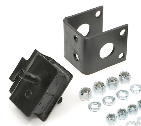 Trans-Dapt Performance Engine Swap Motor Mounts 4695 Mounts, Swap, Complete Mount, Bolt-In, Steel/Rubber, Black/Black, Dodge, Plymouth, Slant 6 to V8, Kit