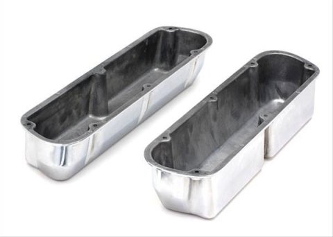Trans-Dapt Performance Products Valve Covers 6109 VALVE COVERS ALUMINUM FORD 289-351W BALL MILLED