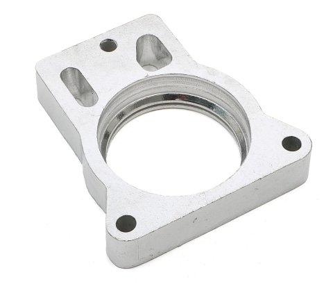 Trans-Dapt Performance Swirl-Torque TBI Spacers 2564 Throttle Body Spacer, Swirl-Torque, Aluminum, Natural, 1 in., Chevy, GMC, Pickup/SUV/Van, Each