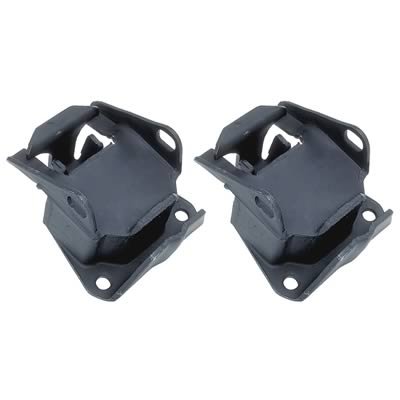 Trans-Dapt Performance Motor Mounts 4218 Mounts, Heavy-Duty Replacement Mount Pads, Black, Rubber, Chevy, 4.3L, V6, Pair
