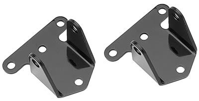 Trans-Dapt Performance Motor Mounts 4230 Mounts, Block Mount, Bolt-In, Solid Steel, Black, Chevy, Big Block, Small Block, Pair