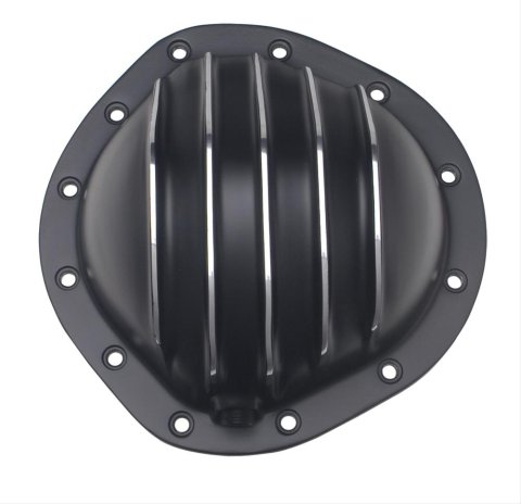 Trans-Dapt Performance Finned Aluminum 12 Bolt GM 8.875 Inch Differential Cover 9934 Cover, Aluminum, Black Powdercoated/Polished, GM, 12-Bolt, Truck, Kit