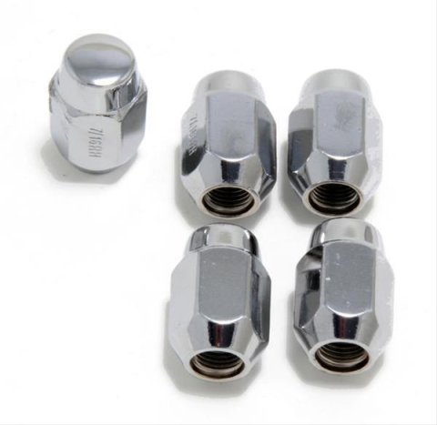 Trans-Dapt Performance Lug Nuts 7000 Nuts, Steel, Chrome, Conical Seat, Closed End, 7/16-20 in. RH, Set of 5