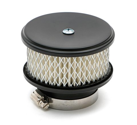 Trans-Dapt Performance Products Air Cleaners 8666 ASPHALT BLACK POWDER COATED 4" X 2-5/8" DEEP DISH AIR CLEANER