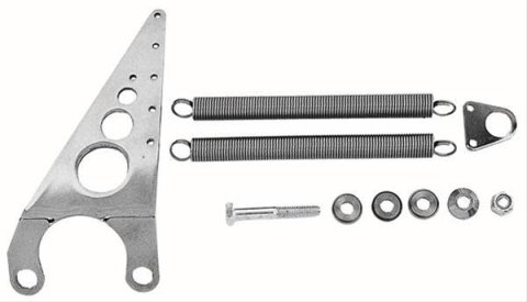 Trans-Dapt Performance Throttle Return Spring Kits 2387 Kit SB Chevy Tall design, Chrome