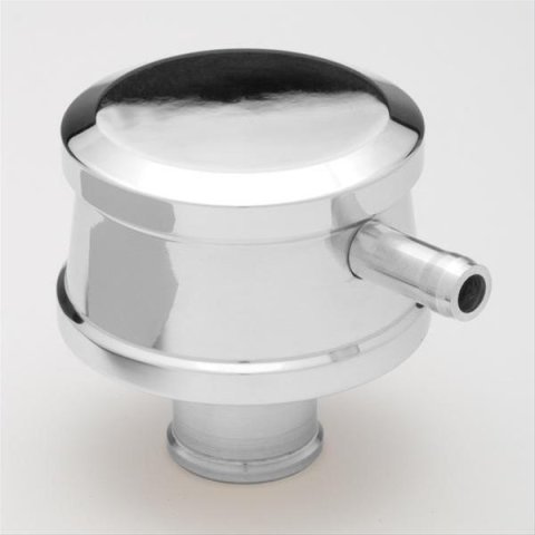 Trans-Dapt Performance Aluminum Valve Cover Breathers 6005 PCV Breather Polished aluminum, plain, for 1.25" hole