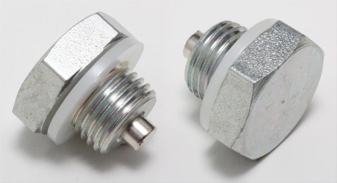 Trans-Dapt Performance Magnetic Oil Drain Plugs 9062 Plug, Magetic, 1/2 in.-20 Threads, for Pans, Seal, Each