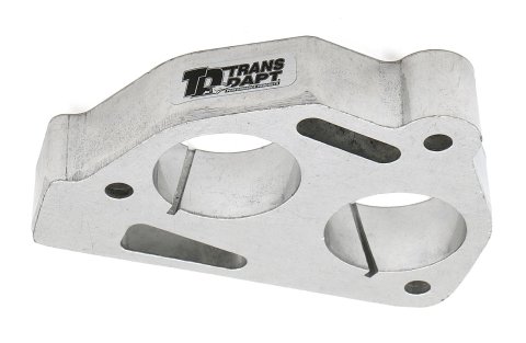 Trans-Dapt Performance Swirl-Torque TBI Spacers 2533 Throttle Body Spacer, Swirl-Torque, Aluminum, Natural, 1 in., Chevy, GMC, Pickup/SUV, Each