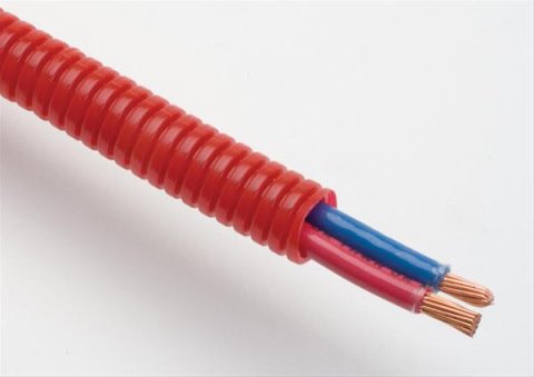 Trans-Dapt Performance Convoluted Tubing 7584 Tubing, Polyethylene, Red, 1/4 in. Diameter, 10 ft. Length, Each