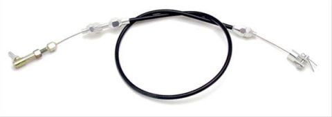 Trans-Dapt Performance Throttle Cables 4123 Cable, Black Jacket, 24.0 in. Length, Universal, Each