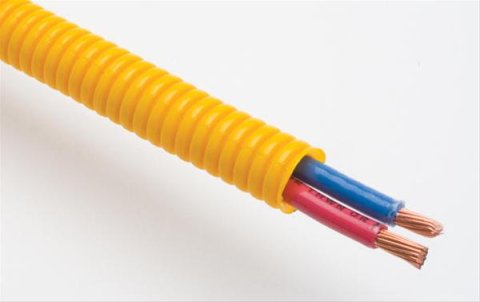 Trans-Dapt Performance Convoluted Tubing 7588 Tubing, Polyethylene, Yellow, 1/4 in. Diameter, 10 ft. Length, Each