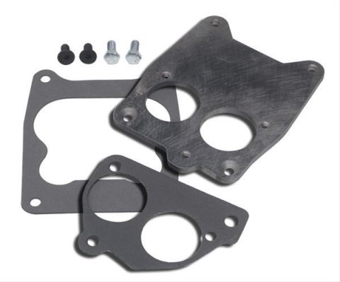 Trans-Dapt Performance Products Throttle Body Adapters, Carbureted Manifold 2209 Carburetor Adapter, 4 Barrel, Spread Bore To Chevy, 7.4L TBI, Front Mount, Kit