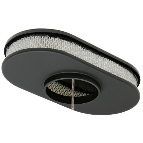 Trans-Dapt Performance Products Air Cleaners 7463 Cleaner, Smooth Top Black Aluminum Oval A/C-15" Long