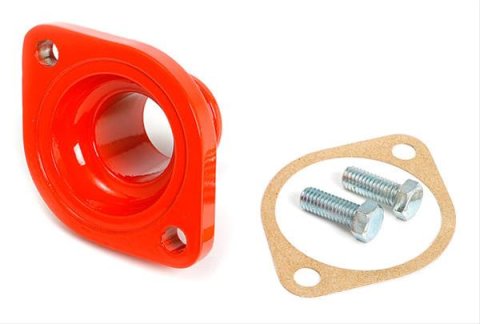 Trans-Dapt Performance Products Water Necks and Thermostat Housings 4991 ORANGE POWDER COATED MOPAR WATER NECK
