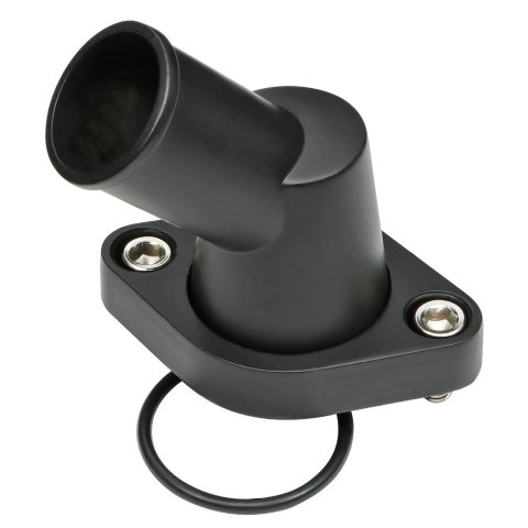 Trans-Dapt Performance Products Water Necks and Thermostat Housings 7193 Neck, Late Chevy Black Aluminum Neck
