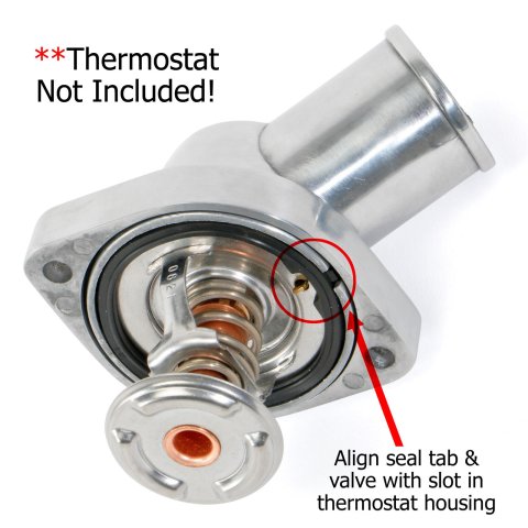 Trans-Dapt Performance Products Water Necks and Thermostat Housings 7454 Neck, LS Series Neck Chrome