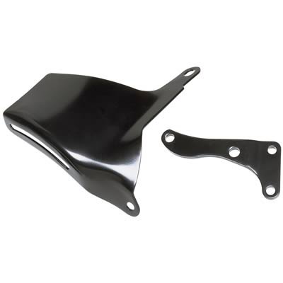 Trans-Dapt Performance Steel Alternator Brackets 8516 Bracket, Steel, Black Powdercoated, Water Pump Mount, Long Water Pump, Chevy, Small Block, Kit