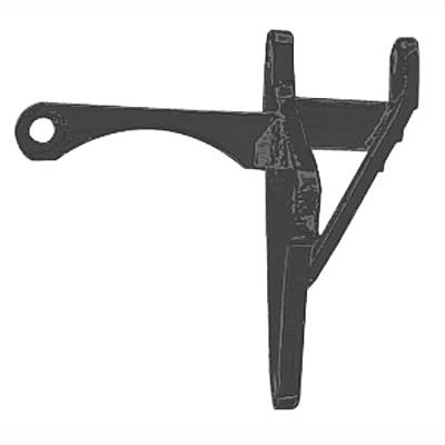 Trans-Dapt Performance Steel Alternator Brackets 8502 Bracket, Steel, Black Powdercoated, Front Cover Mount, Short Water Pump, Chevy, Big Block, Each