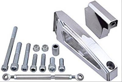 Trans-Dapt Performance Products Air Conditioner Brackets 7881 POLISHED ALUMINUM BB CHEVY INWARD MOUNT SWP A/C BRACKET
