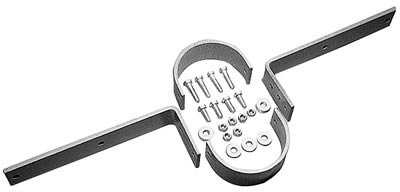 Trans-Dapt Performance Driveshaft Safety Loops 4140 Loop, Bolt-On, Adjustable, Steel, Universal, Each