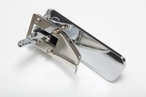 Trans-Dapt Performance Gas Pedals 9510 Pedal Assembly, Throttle, Floor Mount, Aluminum, Chrome, 6.5 in. Long, 2 in. Wide, Kit