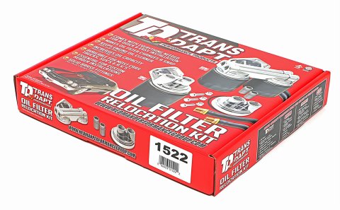 Trans-Dapt Performance Products Oil Filter Relocation Kits 1522 OIL FILTER RELOCATION KIT HORIZONTAL