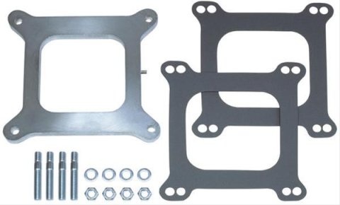Trans-Dapt Performance 0.375 Inch Carburetor Spacer 2094 Spacer, Aluminum, .375 in. Thick, Open, Square Bore, Each