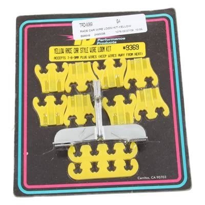 Trans-Dapt Performance Products Ignition Wire Looms and Separators 9369 Race Car Loom Set, with Yellow