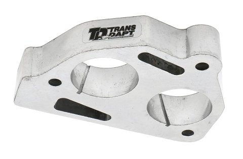 Trans-Dapt Performance Swirl-Torque TBI Spacers 2534 Throttle Body Spacer, Swirl-Torque, Aluminum, Natural, 1 in., Chevy, GMC, Pickup/SUV, Each