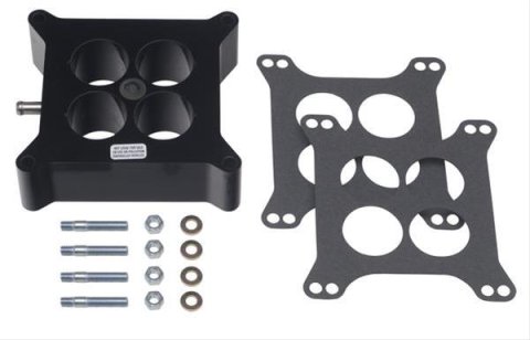 Trans-Dapt Performance 2 Inch Carburetor Spacer 2530 Spacer, Phenolic Plastic, in. Thick, 4-hole, Square Bore, Each