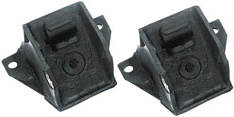 Trans-Dapt Performance Motor Mounts 9592 Mounts, Frame Pad, Bolt-In, Rubber, Heavy-Duty Replacement Oldsmobile, Black, Oldsmobile, V8, Pair