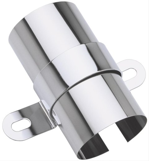 Trans-Dapt Performance Chrome Ignition Coil Brackets 9006 Bracket, Steel, Chrome, Canister-Style, Universal, Each