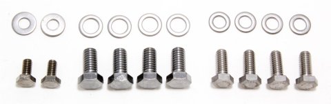 Trans-Dapt Performance Products Timing Cover Fasteners 9471 Bolts Chrysler 383-440 Chrome Hex Head