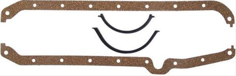 Trans-Dapt Performance Products Oil Pan Gaskets 4340 Gasket, Multi-Piece, Cork/Rubber, Chevy, 265-350, Each