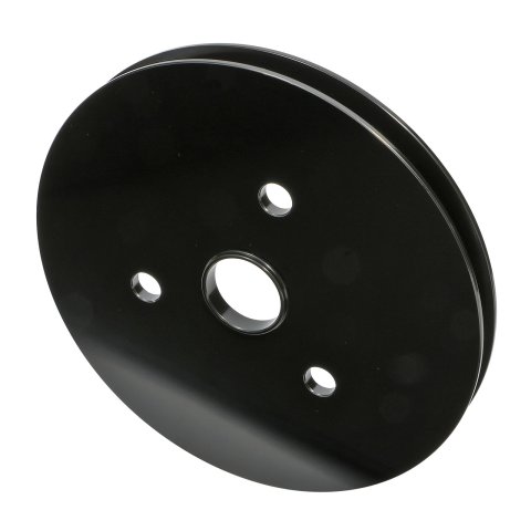 Trans-Dapt Performance Products Crankshaft Pulleys 7142 Pulley, SBC Alum Swp Single Low Pulley Black