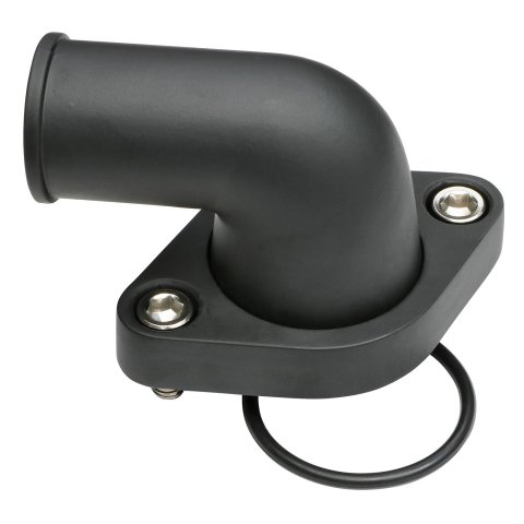 Trans-Dapt Performance Products Water Necks and Thermostat Housings 7194 Neck, Late Chev 90 Black Alum Neck
